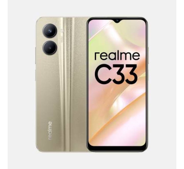realme C33 2023 (Sandy Gold 64 GB)  (4 GB RAM) (RM-C33-2023 4/64GB S)